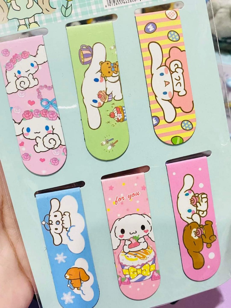 Cinnamoroll and Friends magnetic bookmark set, Hobbies & Toys ...