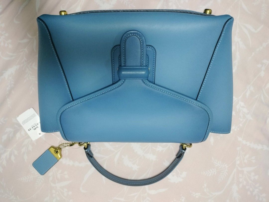 Coach courier carryall blue best sale