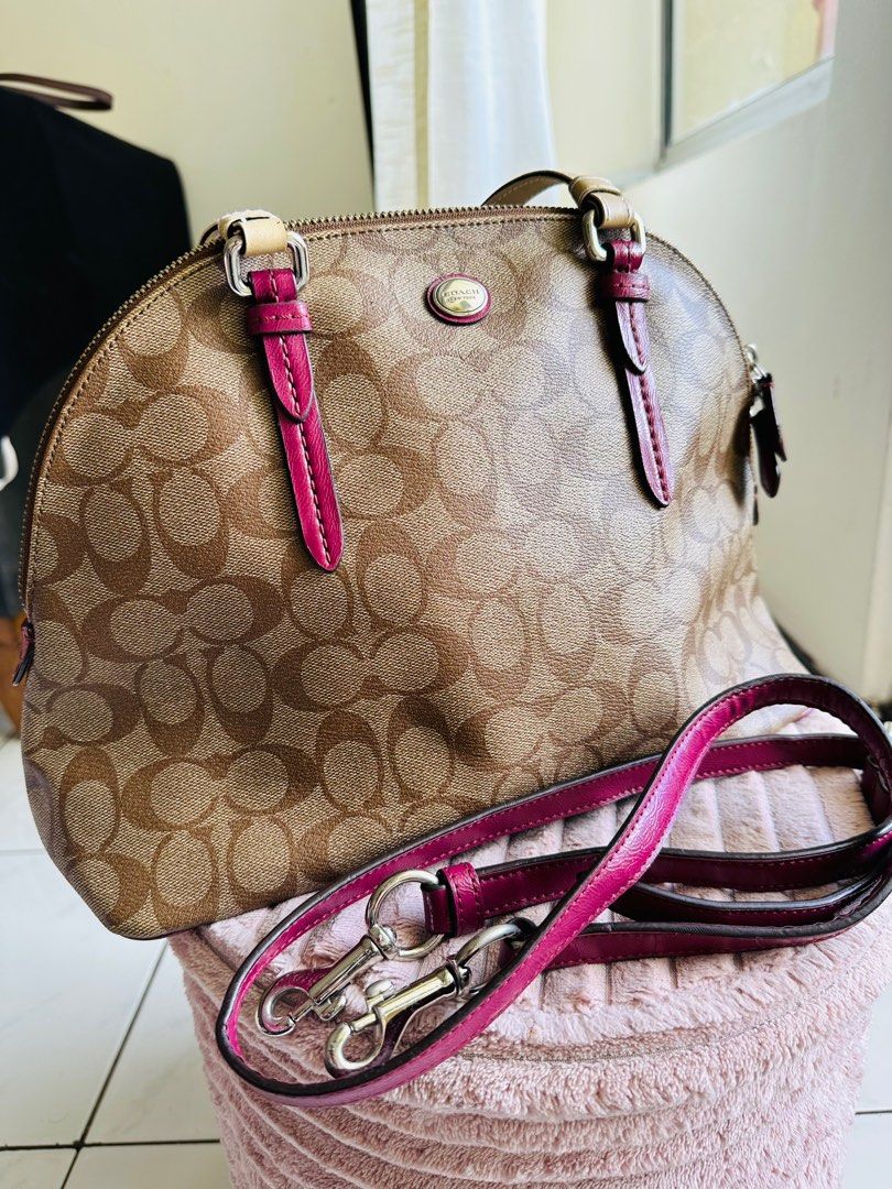 Coach Peyton Cora Dome Satchel Women s Fashion Bags Wallets