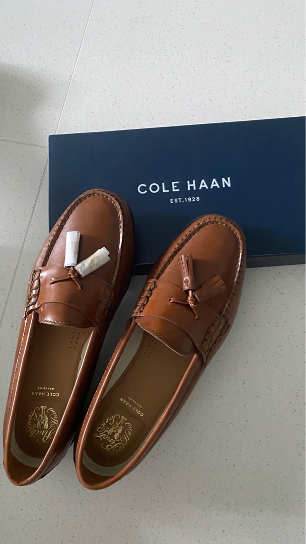 Mocassim Cole Haan Pinch Tassel Masculino - Borgonha