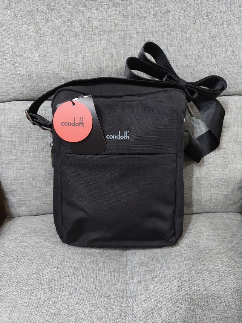 New Condotti Sling Bag Black Fesyen Pria Tas Dompet Tas Selempang di Carousell