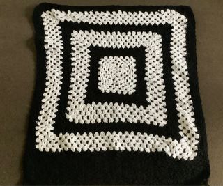 Crochet throw blank