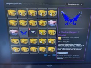 Csgo knife: shadow daggers Doppler FN