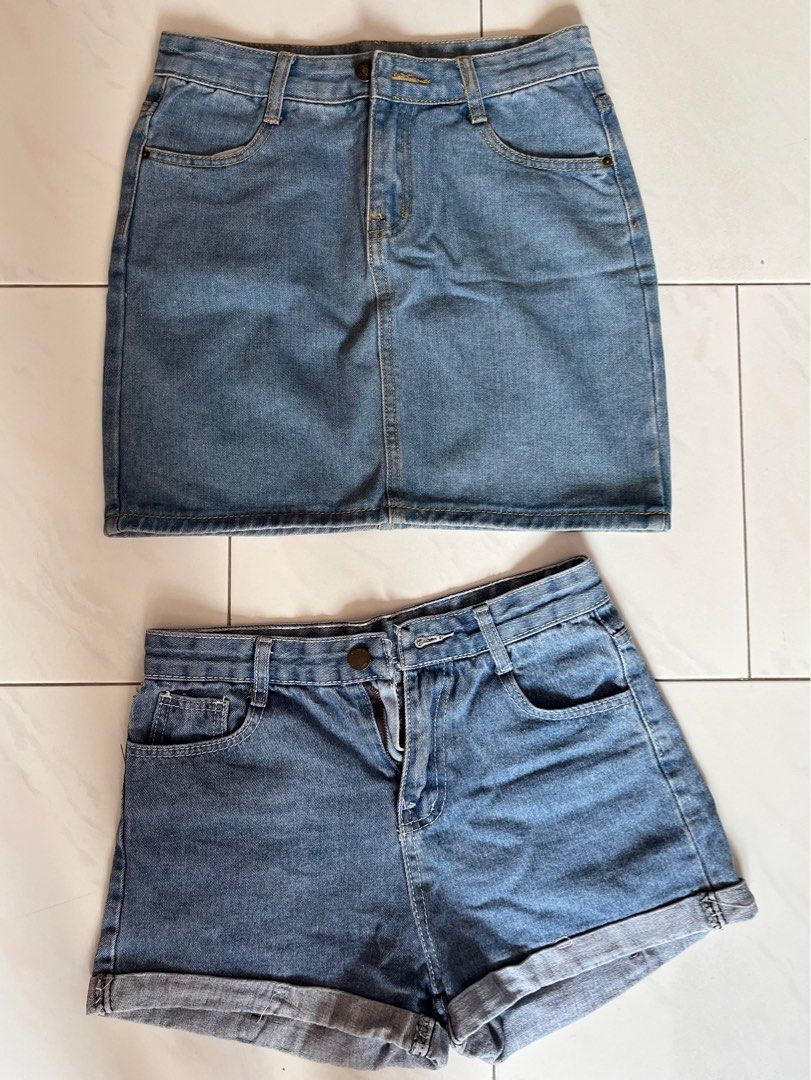 Denim shorts and skirts Outlet