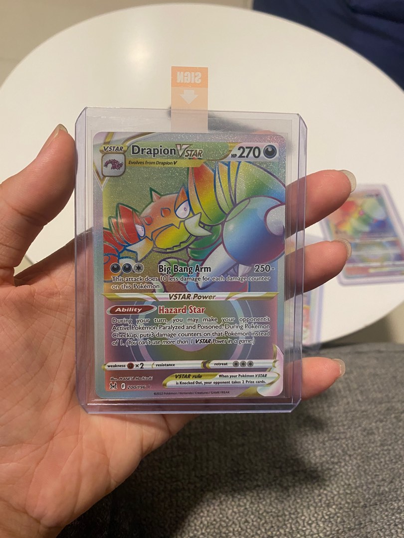 Drapion Vstar Rainbow, Hobbies & Toys, Toys & Games on Carousell