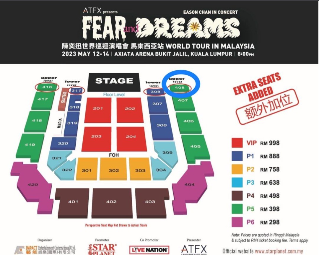 Eason Chan Fear & Dreams Concert 2023 (2 tickets), Tickets & Vouchers, Event Tickets on Carousell