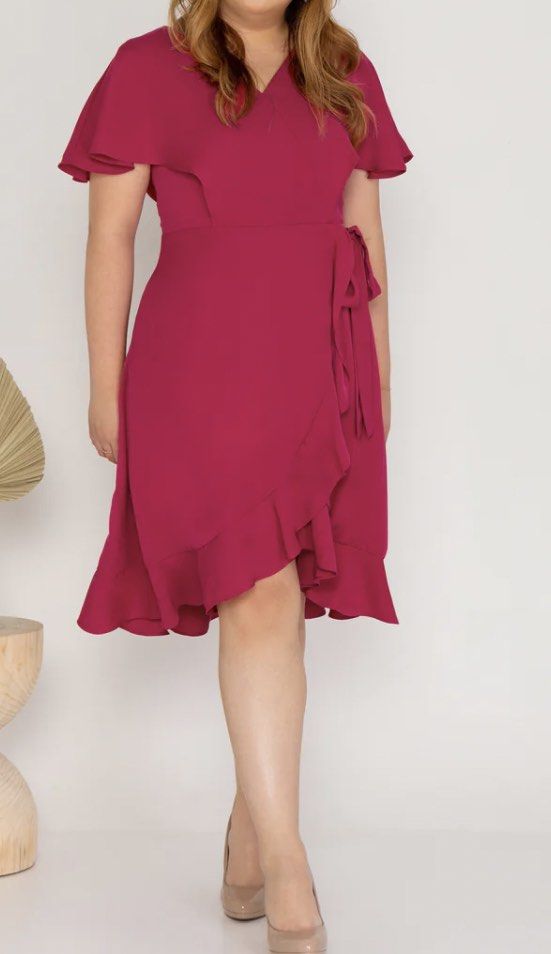 Red cocktail sales dress size 16