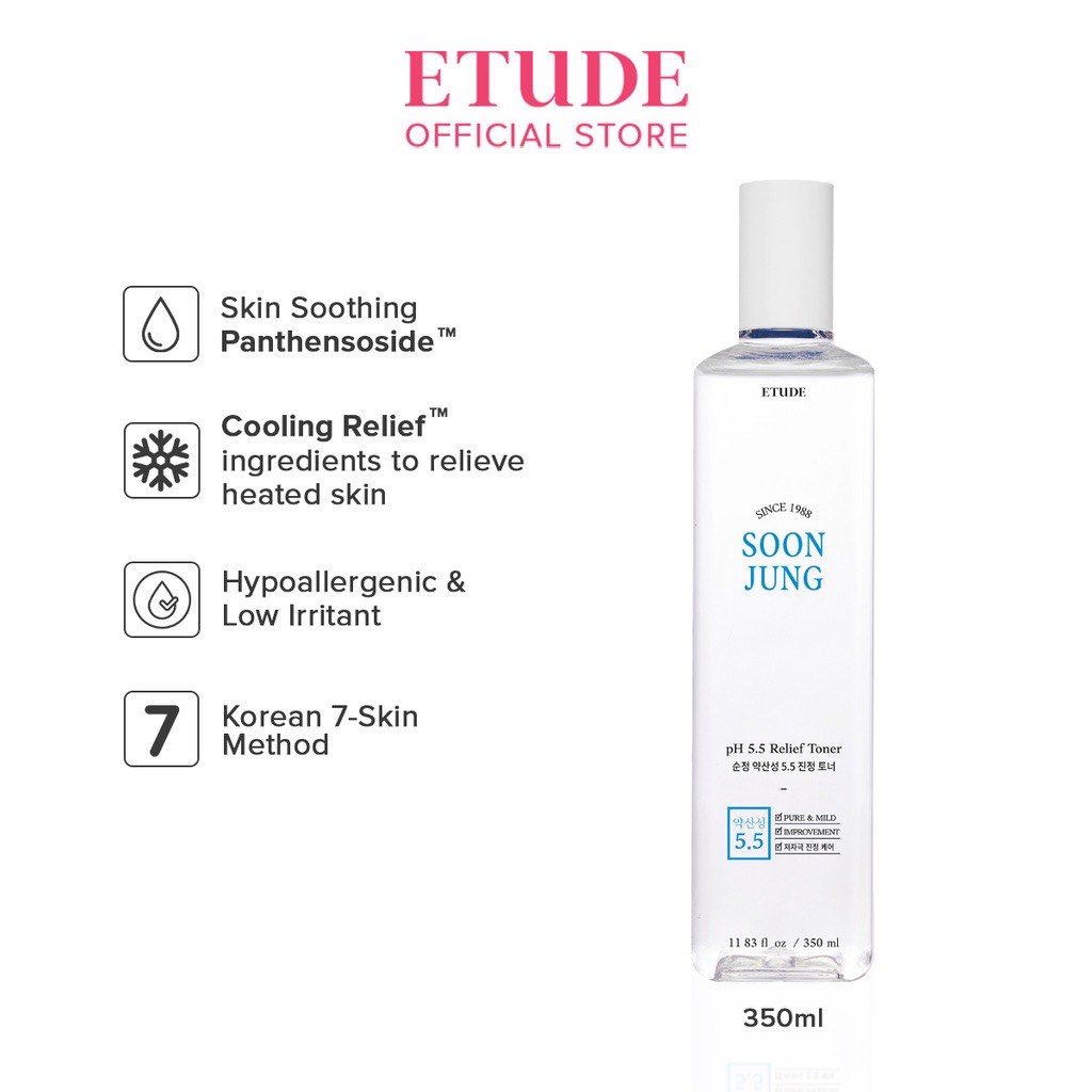 Etude House Soon Jung Toner - 350ml (Jumbo size), Beauty & Personal ...