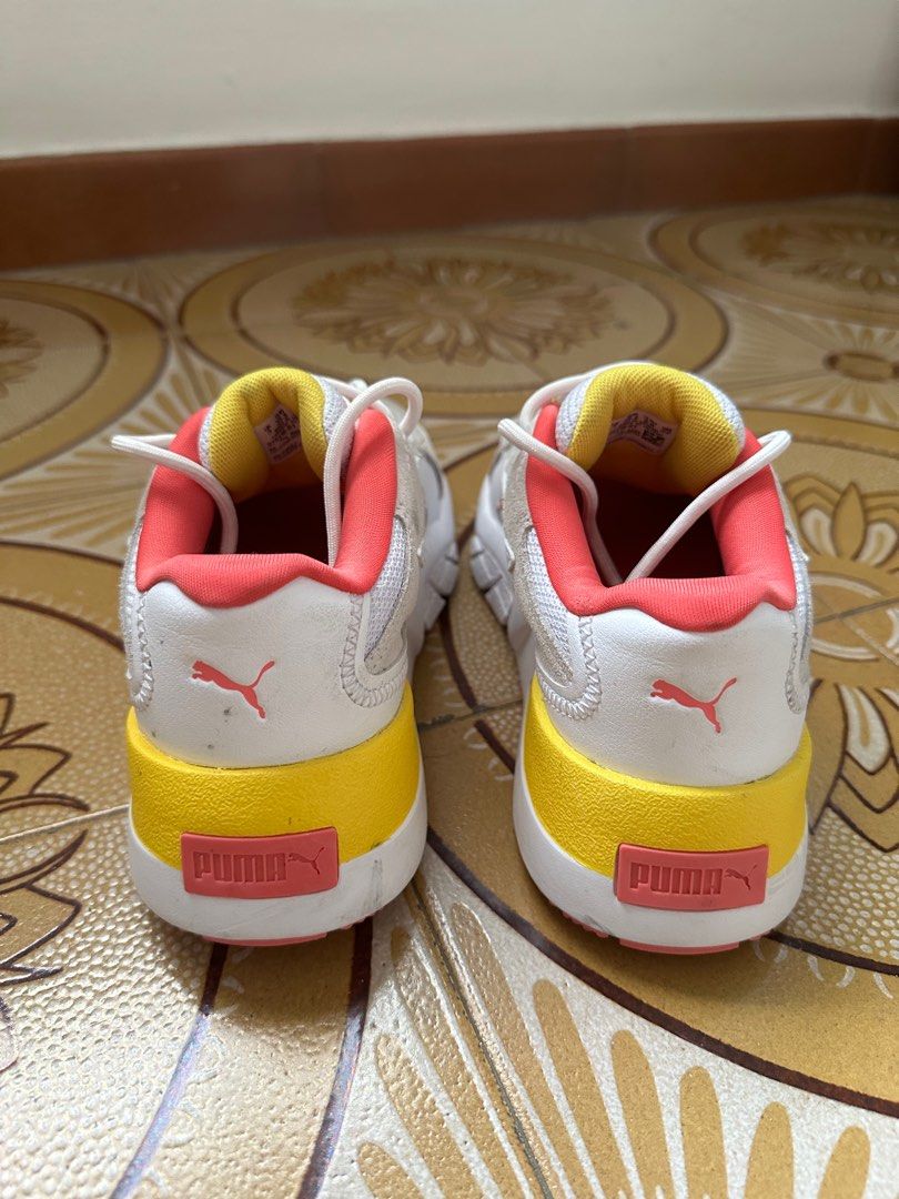 Puma pink top and yellow shoes