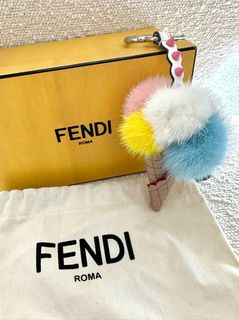 Fendi, Accessories, Auth Fendi New Mink Fur Ice Cream Bag Charm
