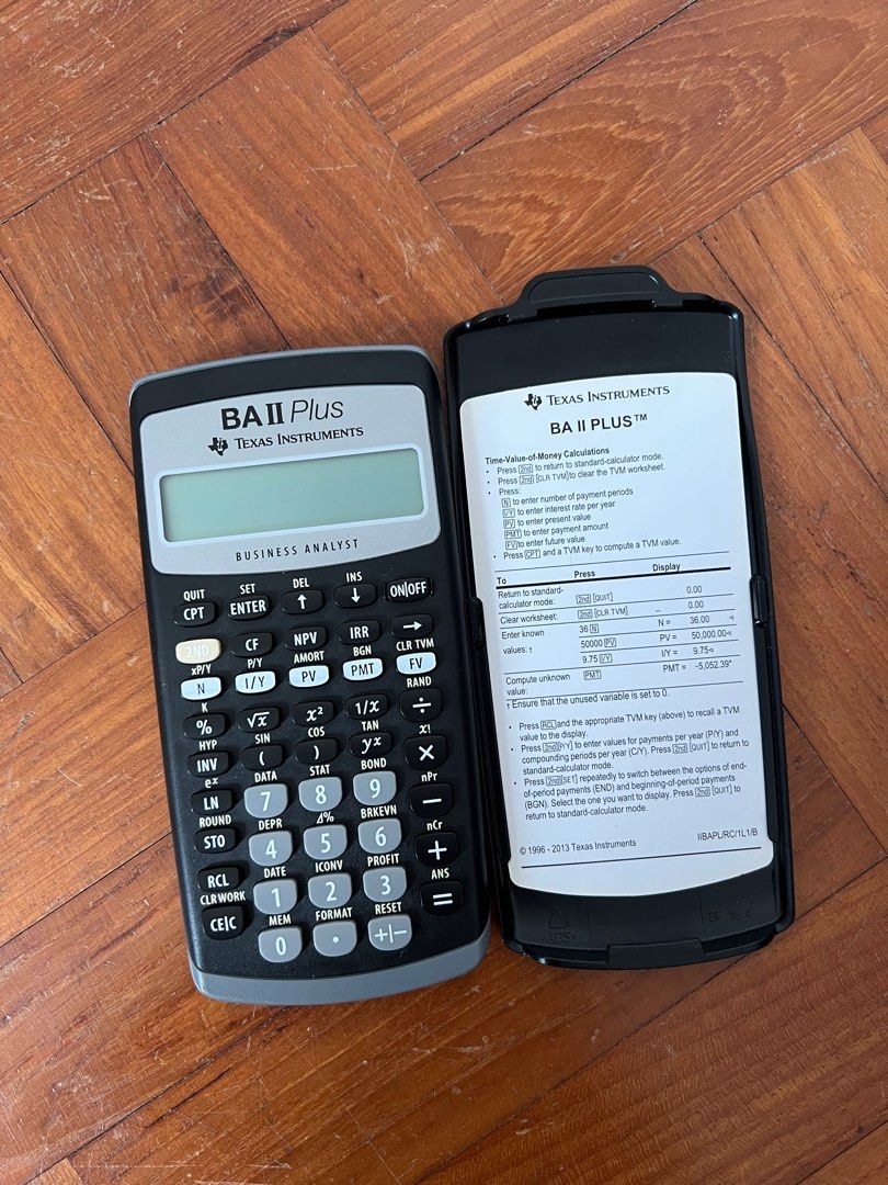 Financial Calculator BA II Plus Mobile Phones Gadgets Other Financial calculator ba ii plus mobile phones gadgets other