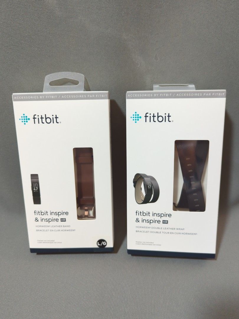 Fitbit inspire double leather wrap accessory band 2025