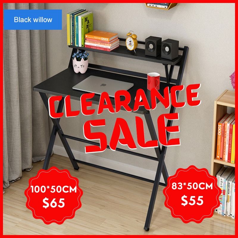 Foldable Table Computer Desk Laptop Desk Portable Folding Office