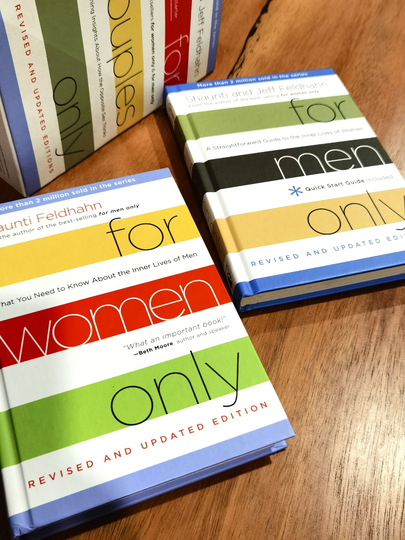 For Couples Only For Women only For Men Only 2 Book Set By Shaunti