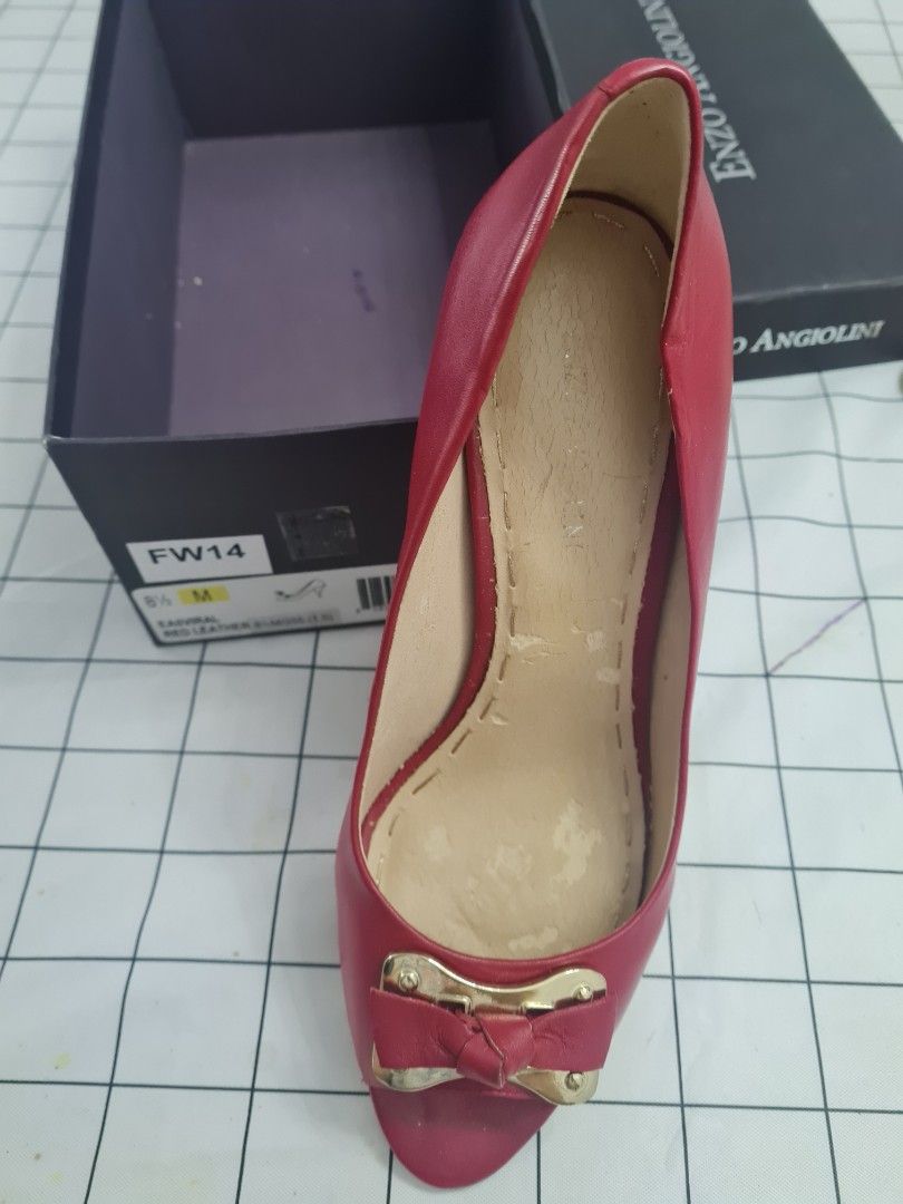 Free Red slip in heels abt 2.5inch size 40 Women s Fashion