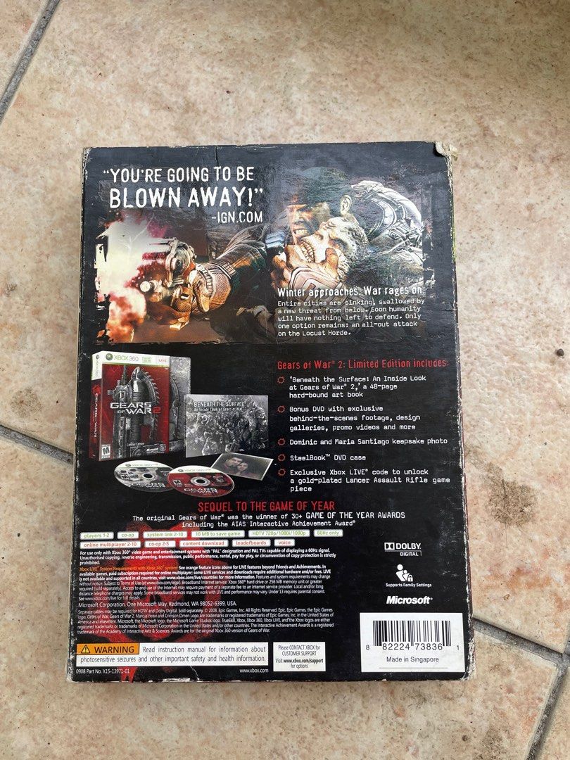 Gears Of War 2 Limited Collectors Edition (Xbox 360) [import