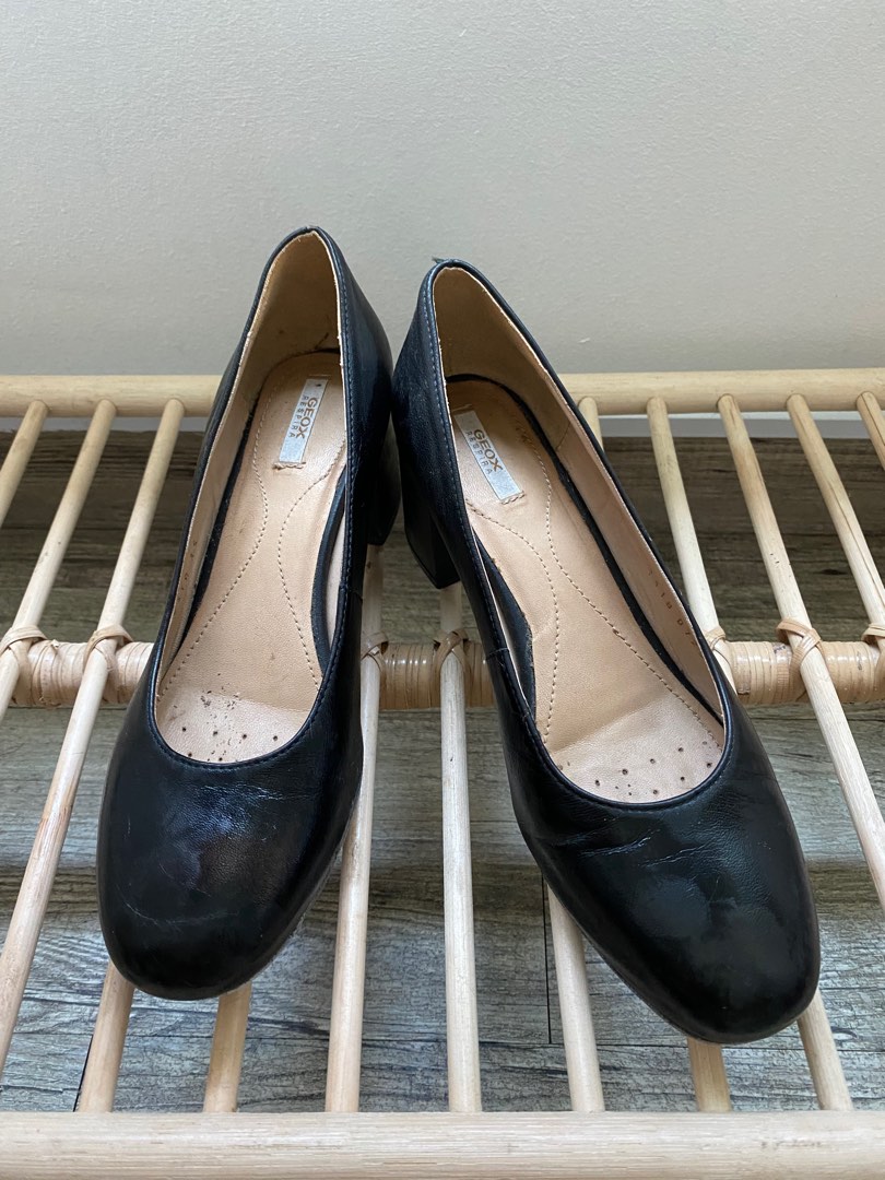 Geox Black Court Shoes Women s Fashion Footwear Heels on Carousell