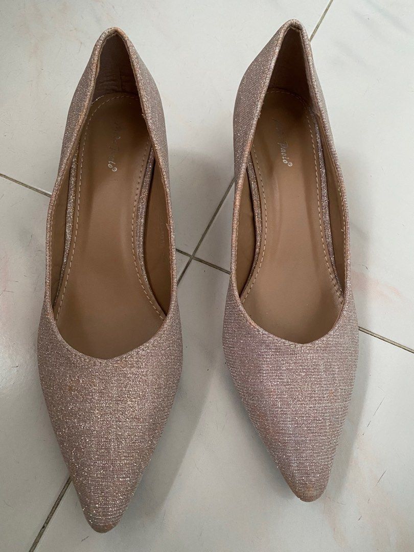 Glitter heels clearance block