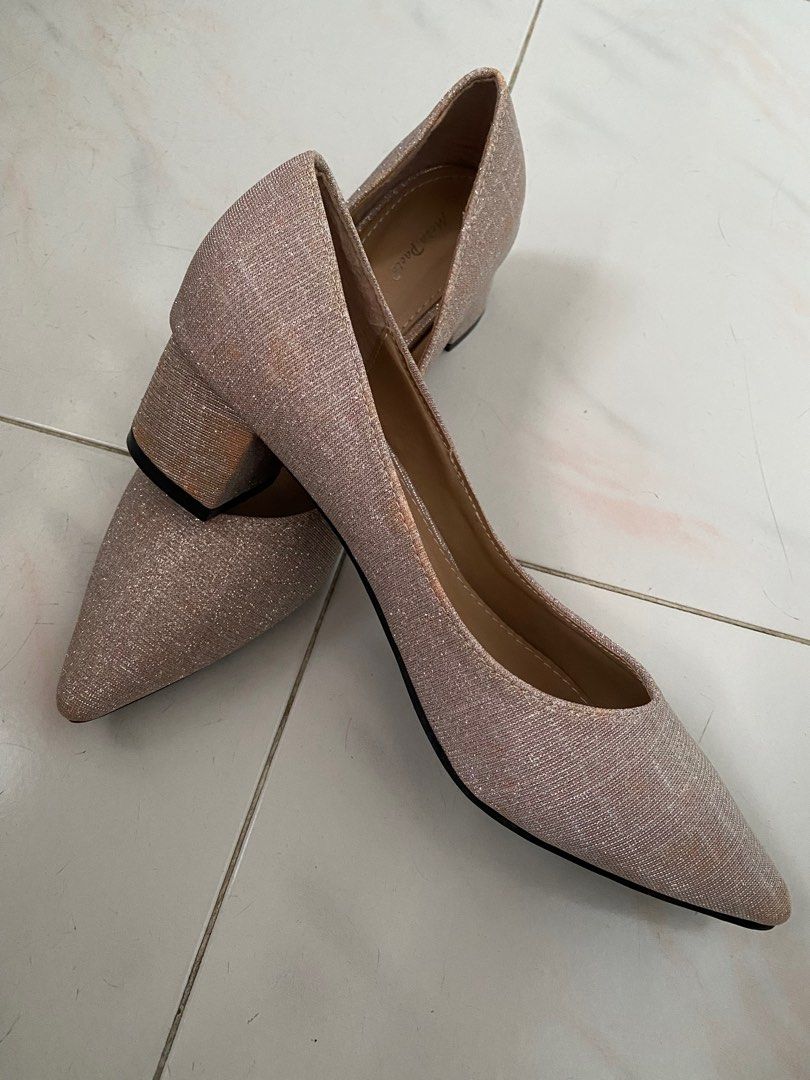 Glitter discount pointed heels