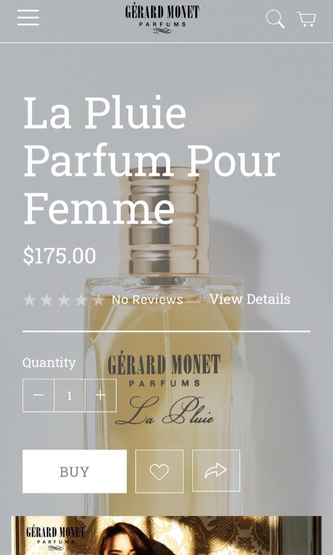 Gerard monet sales parfums la cascade