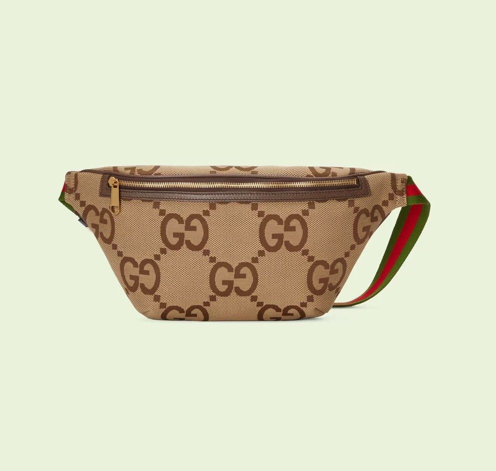 Gucci Jumbo GG Belt Bag, Luxury, Bags u0026 Wallets on Carousell