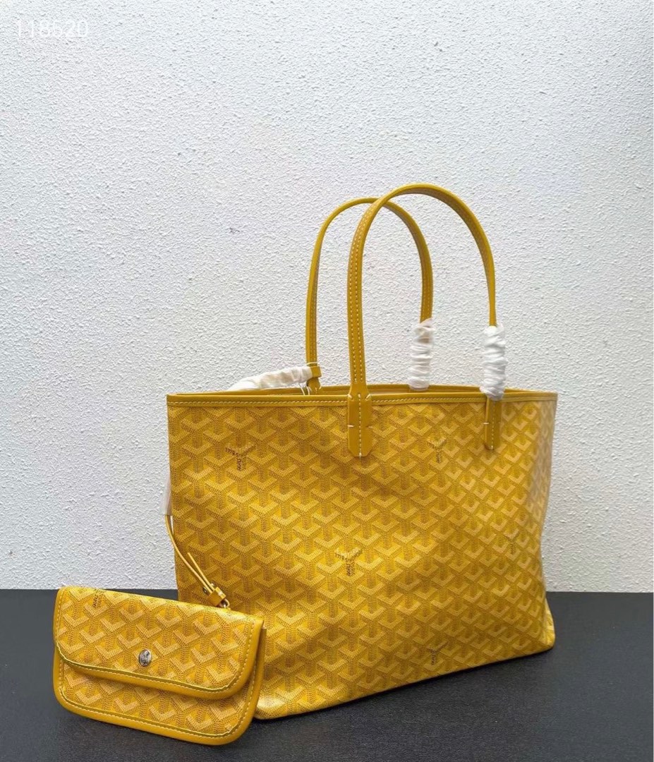 Saint-louis cloth tote Goyard Yellow in Cloth - 34375931