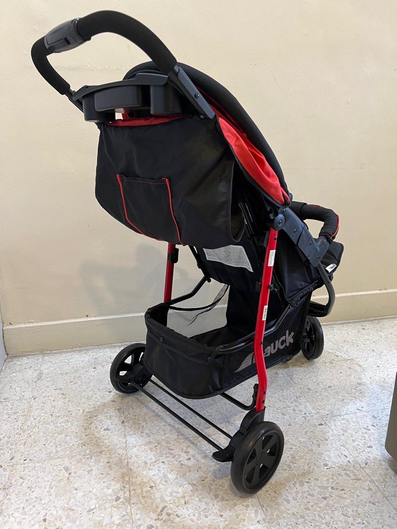 Hauck stroller Red 3 wheel Babies Kids Going Out Strollers