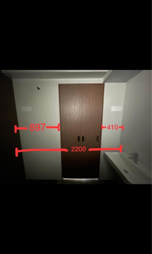 HDB BTO BATHROOM DOORS, Furniture & Home Living, Security & Locks