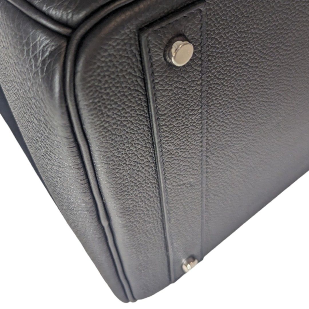 HERMÈS Haut à Courroies HAC 40 travel bag in Black Togo leather
