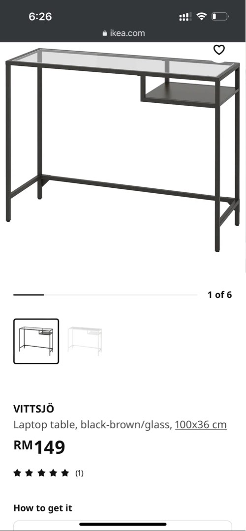 Ikea Desk Table Meja, Furniture & Home Living, Furniture, Tables & Sets