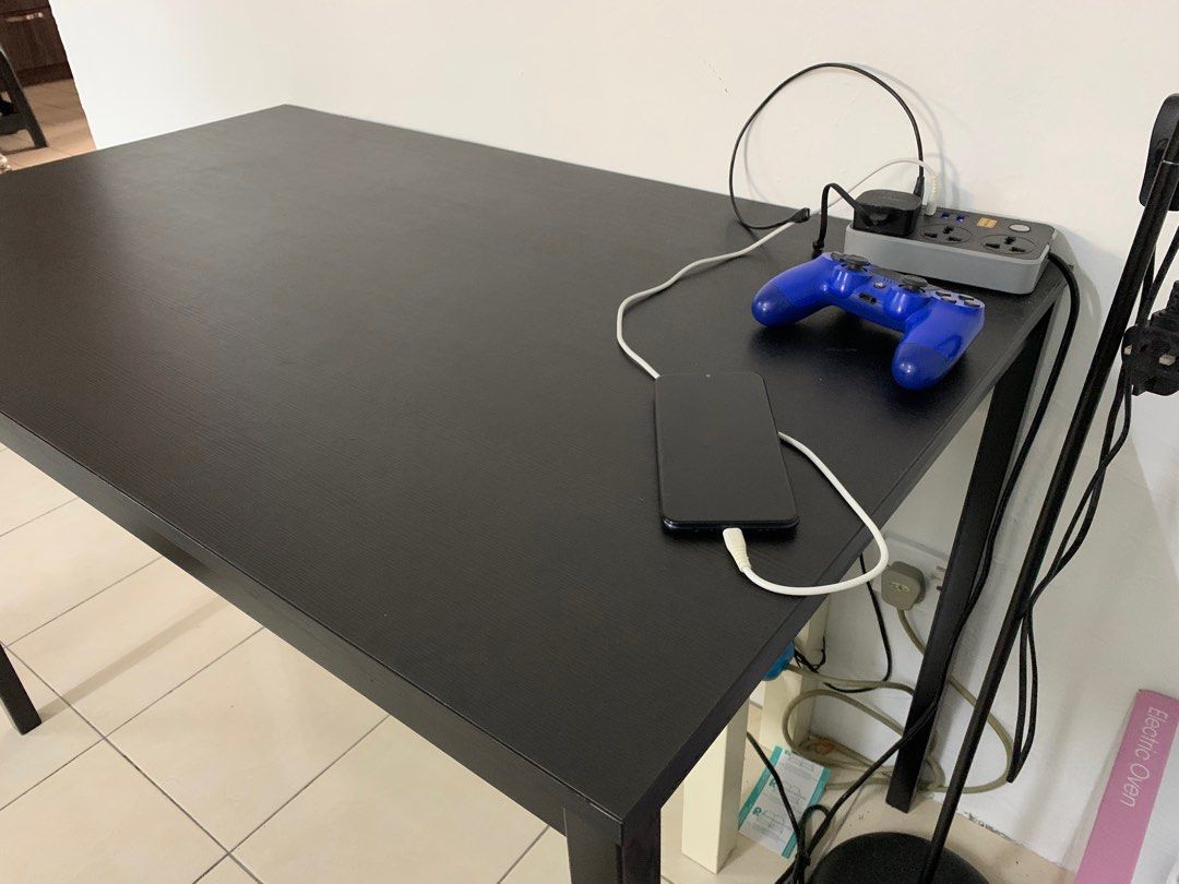 IKEA Dining Table (Black), Furniture & Home Living, Furniture, Tables