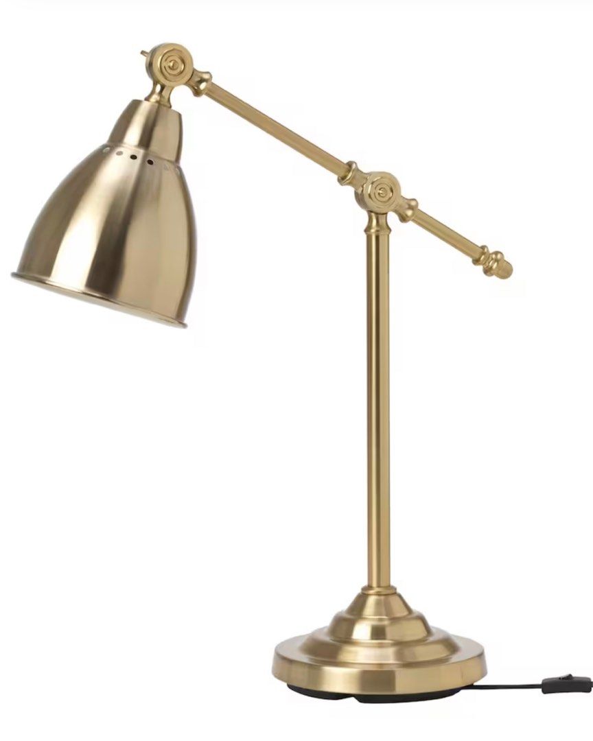 IKEA Barometer Lamp 1 Set (Table lamp + Floor lamp) Gold Colour