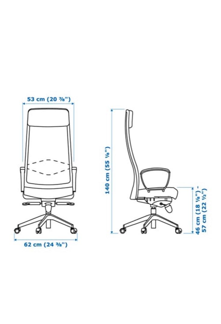 IKEA Markus Office Chair, Furniture & Home Living, Furniture, Chairs on