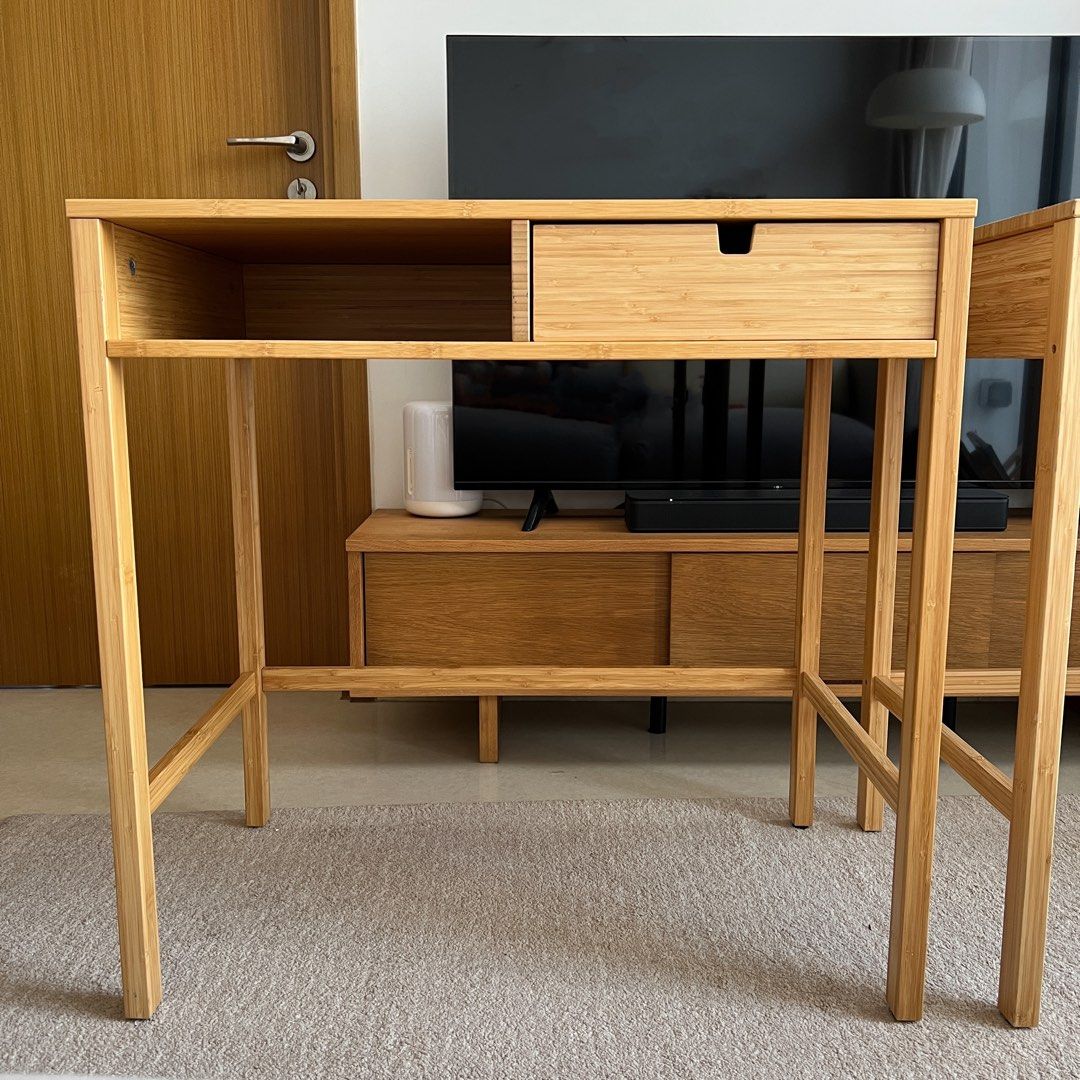 IKEA Nordiska Dressing Table / Study Desk (Bamboo), Furniture & Home