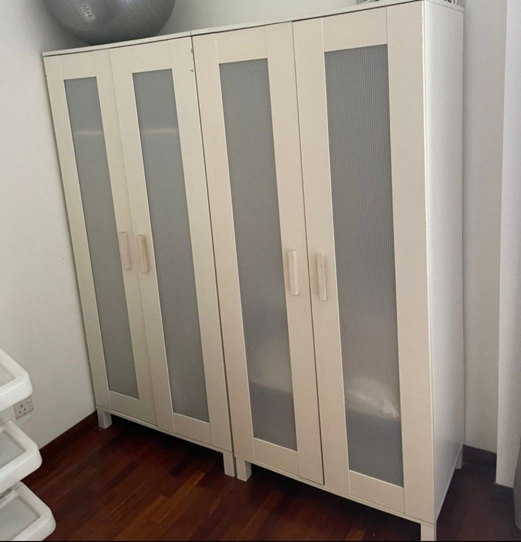 Ikea white Wardrobes cupboard almari, Furniture & Home Living