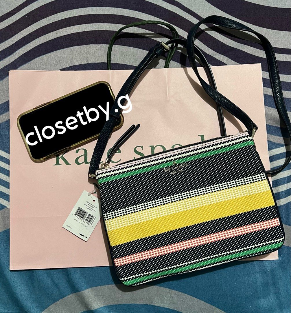 Jackson boardwalk stripe triple gusset sales crossbody