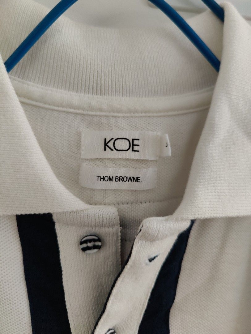 Japanese Koe x Thom Browne Polo Shirt NEW, 男裝, 上身及套裝, T