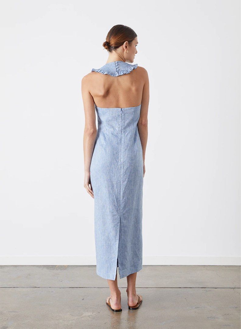 JOSLIN STUDIO Ava Halter Linen Midi Dress, Women's Fashion, Dresses & Sets, Dresses on Carousell JOSLIN STUDIO Ava Halter Linen Midi Dress, Women's Fashion, Dresses & Sets, Dresses on Carousell