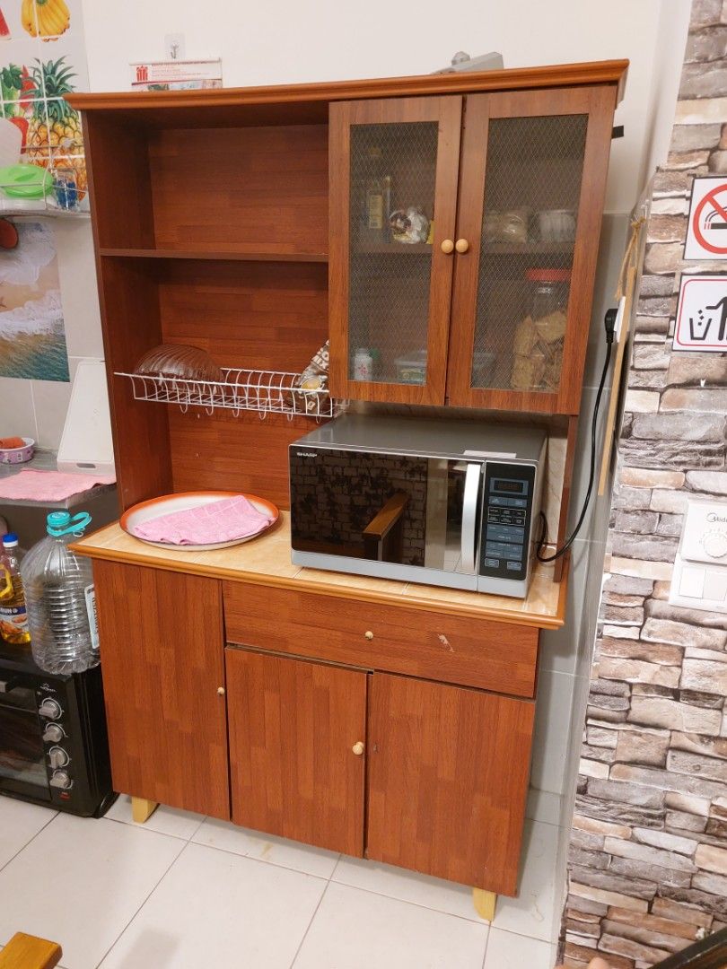 Kabinet Dapur Kayu, Furniture & Home Living, Furniture, Shelves