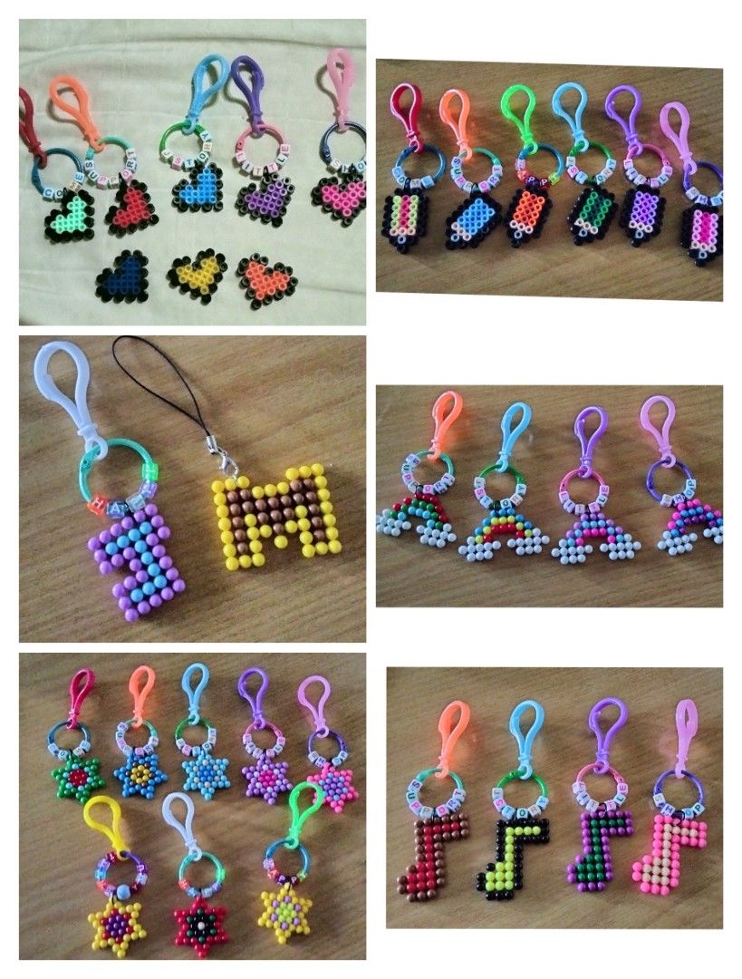My Little Pony Perler Bead Keychain Set -   Perler bead disney, Diy  perler bead crafts, Perler beads