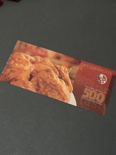 KFC Gift Certificate / Coupon