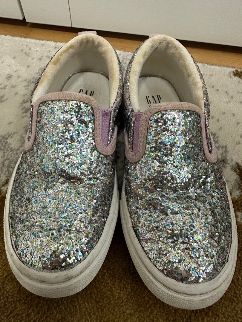 Kids shoes GAP size 28 with glitters