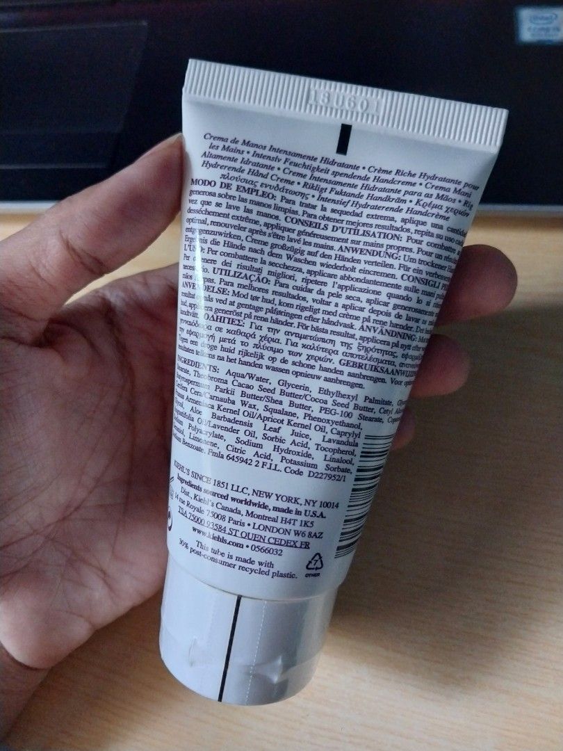 Kiehl's Hydrating Hand Cream Lavender, Beauty & Personal Care, Hands