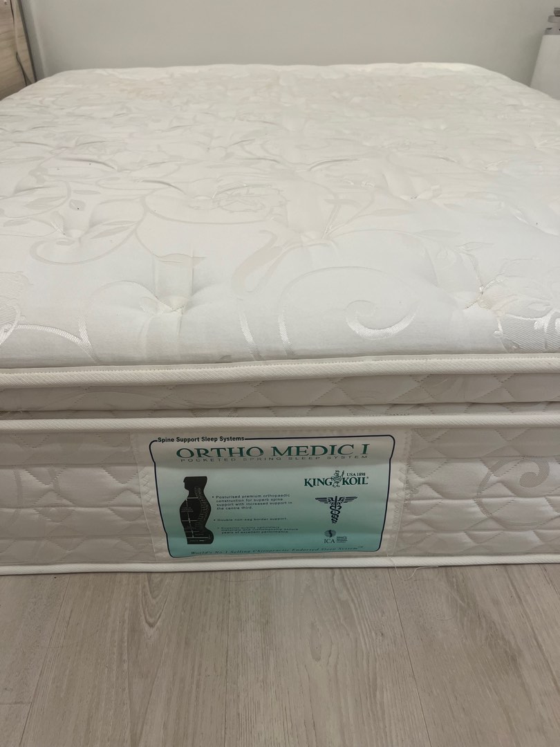 King Koil Queen Mattress (Ortho Medic 1), Furniture & Home Living