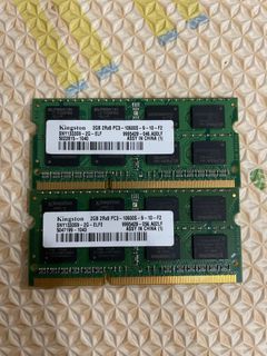 Kingston PC3 10600 2gb RAM x 2