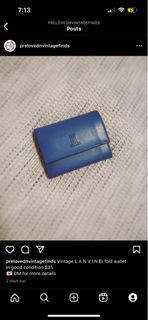Lanvin bi fold wallet