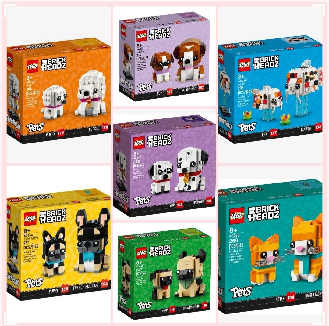 LEGO Brickheadz CNY PETS: 40436 40540 40381 40466 40479 40543