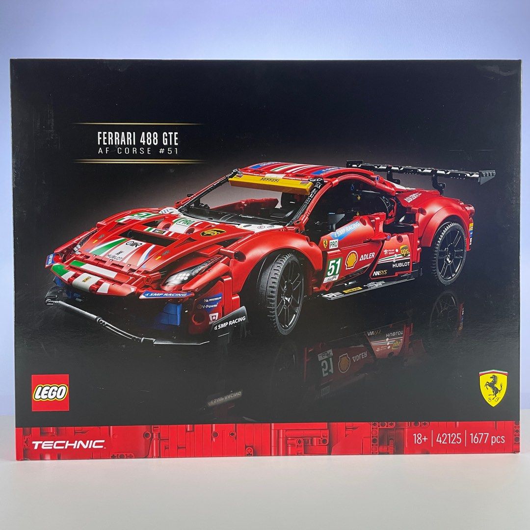 Lego Technic 42125 Ferrari 488 GTE 'AF Corse #51', Hobbies & Toys, Toys ...
