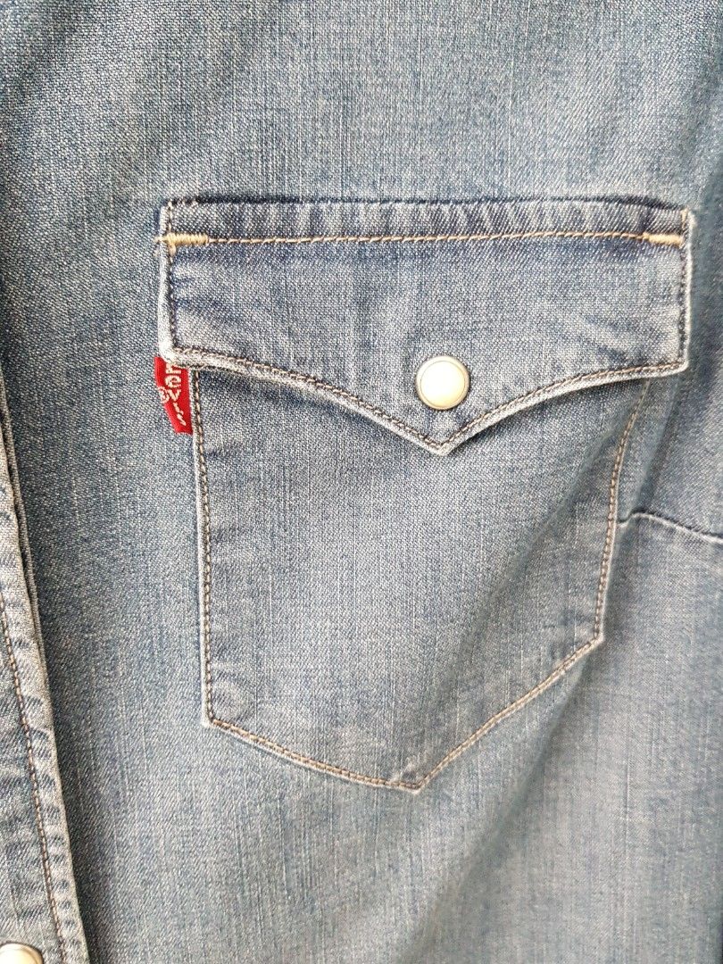 Women's fitted new arrivals levi denim shirt