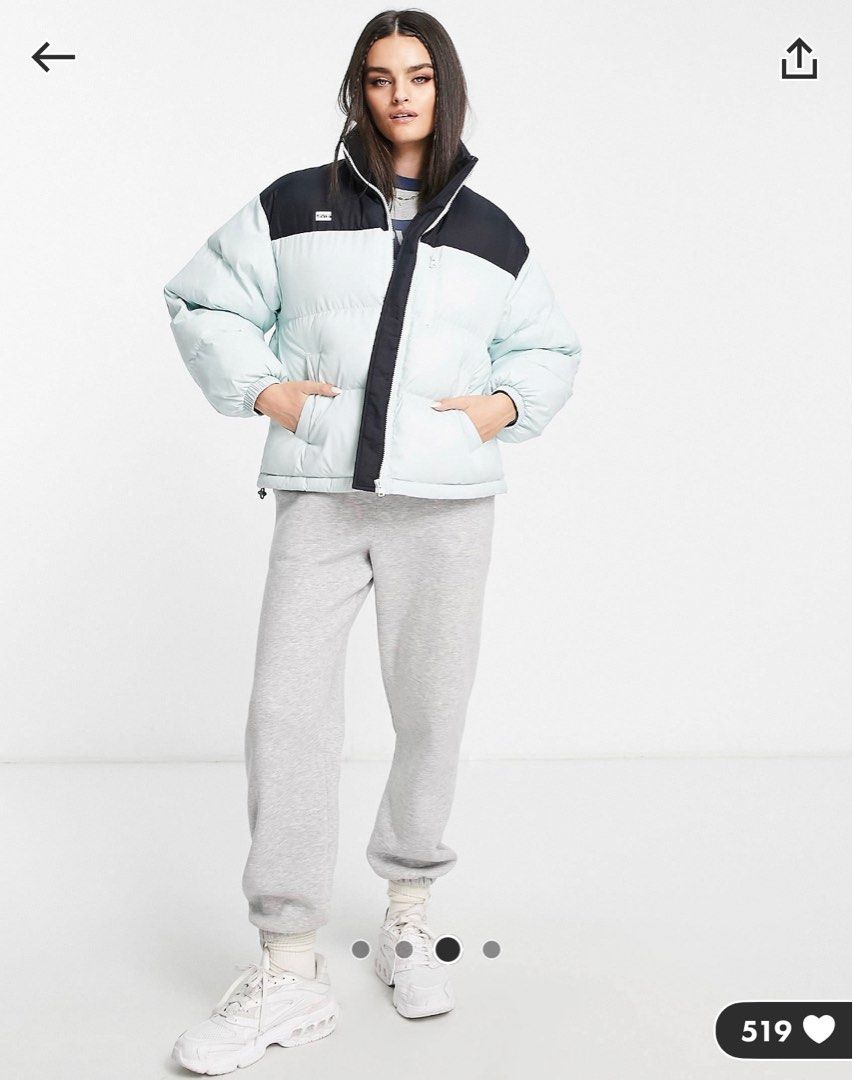 Levi's cropped puffer jacket cheap